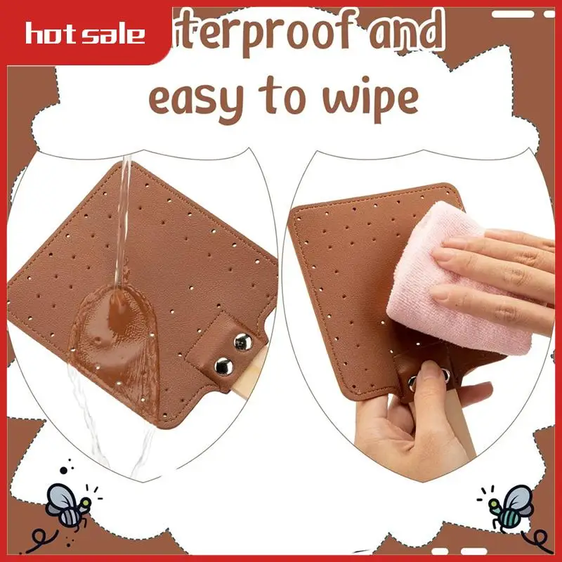 

A33R-4 Pieces 17.3 Inch Fly Swatter Leather Fly Swatter Long Fly Swatter Manual Fly Swatter Wood Handle Bug Swatter