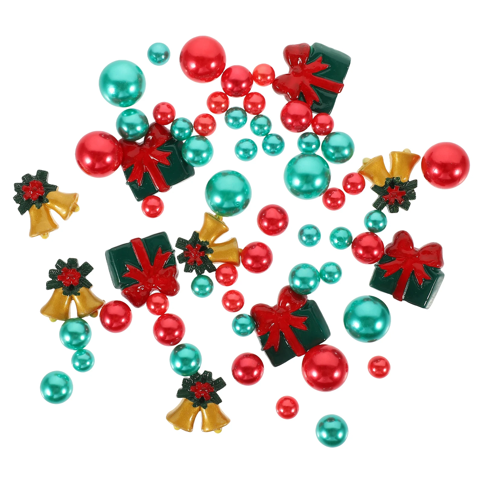 

1 set 1 Set Christmas Vase Filler Floating Fake Pearls Decorative Ornament Home Wedding Party Decoration Filler Props Pearl