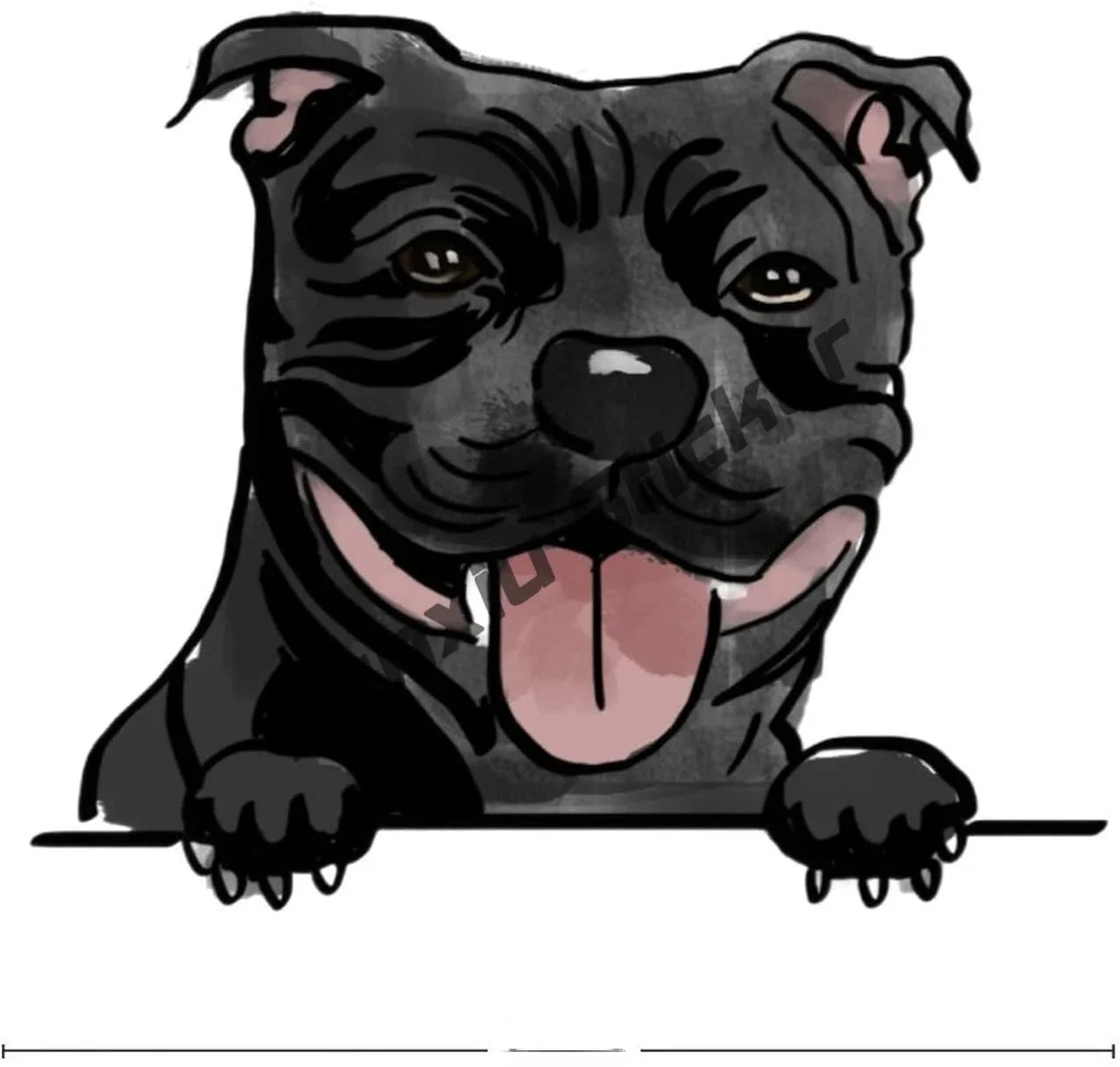 Italian Cane Corso Cute Dog Decal Black Cane Corso Dog Breed Car Sticker Accessories for Motorcycle Pickup Car Body 4x4 Off Road