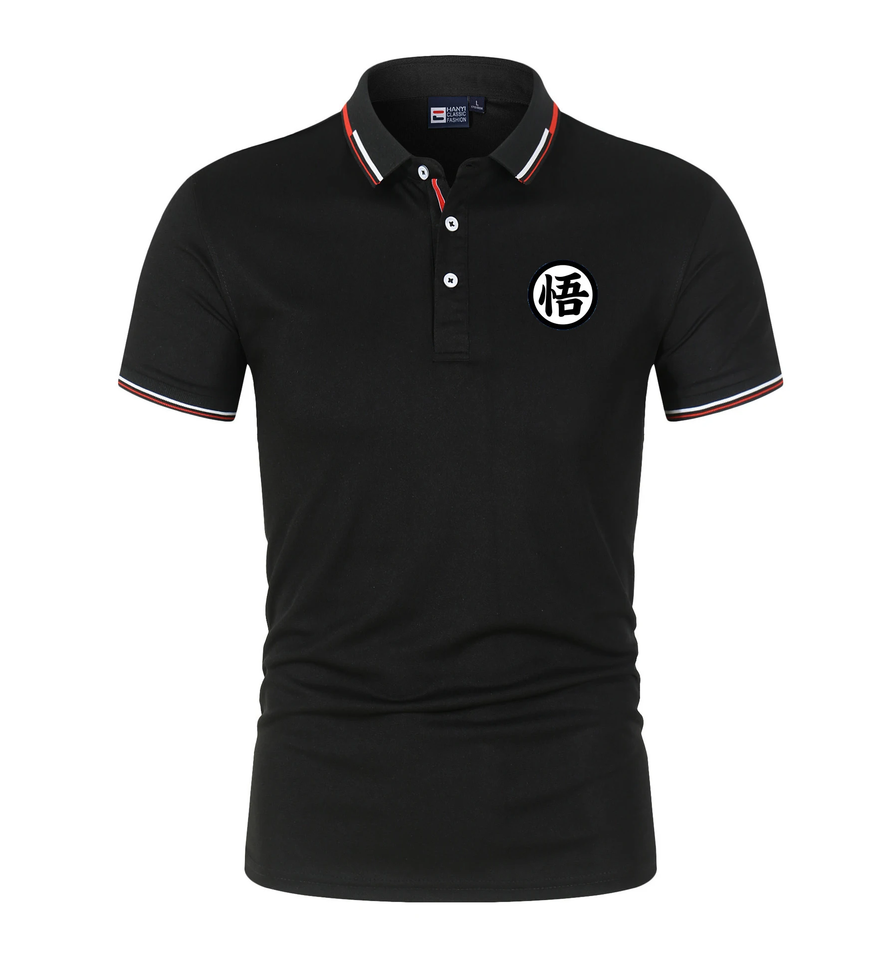 Men's short-sleeved sporty casual polo shirt with cartoon patterns, new design, with a collar flap, slim fit, suitable for 2026.