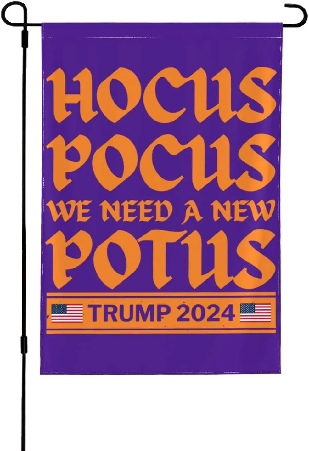 40x28 Hocus-Pocus We Need A New Potus Trump 2028 Garden Flag Double sided F Biden Christmas Happy Halloween Gifts Yard Flag Vert