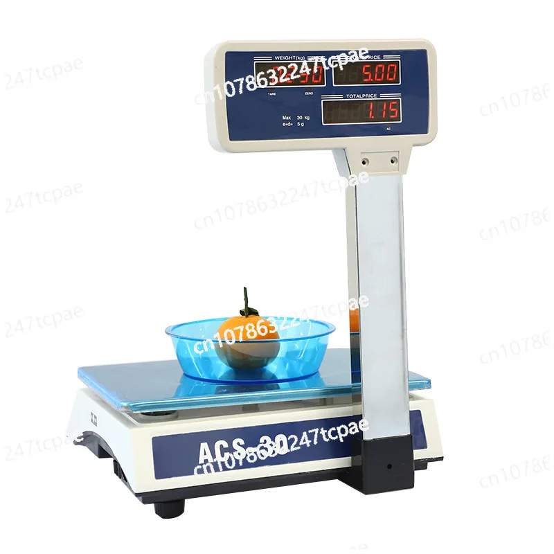 30kg Electronic Computing Price Scale with Arm Digital Commercial Scale For Home Store Supermarket Weighting /Pricice Computing