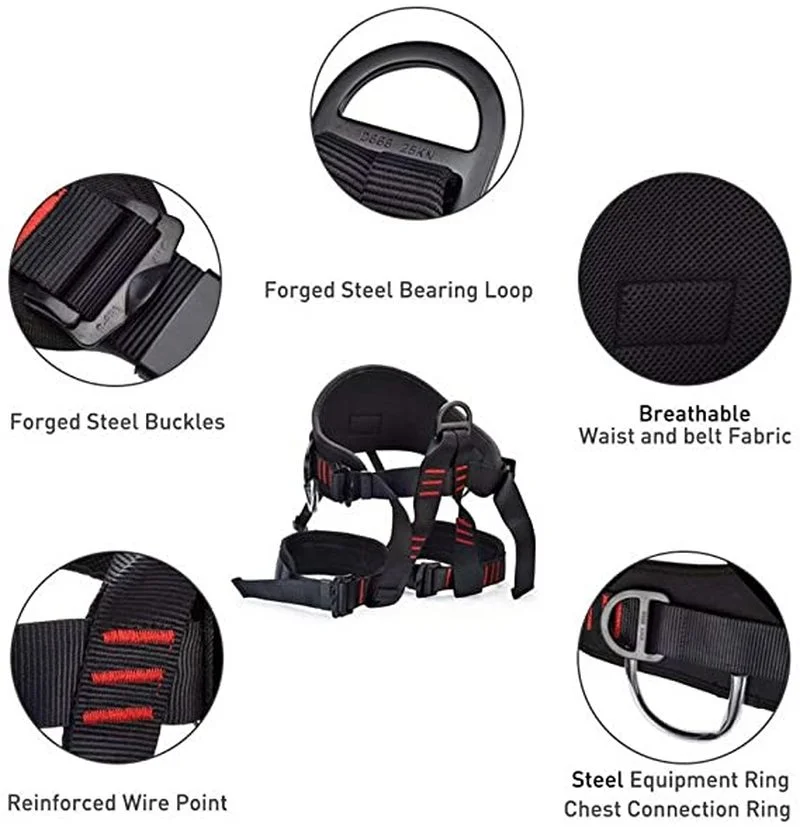 High-Altitude Fall Prevention Rescue Expansion High-Altitude Operation Waist And Leg Protection Sitting Safety Belt