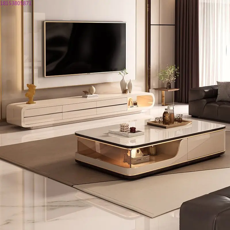 

Гостиная, новый свет, роскошная каменная плита, стеклянная поверхность, чайный столик, гостиная, дом, продвинутый дизайн, смысл, полый