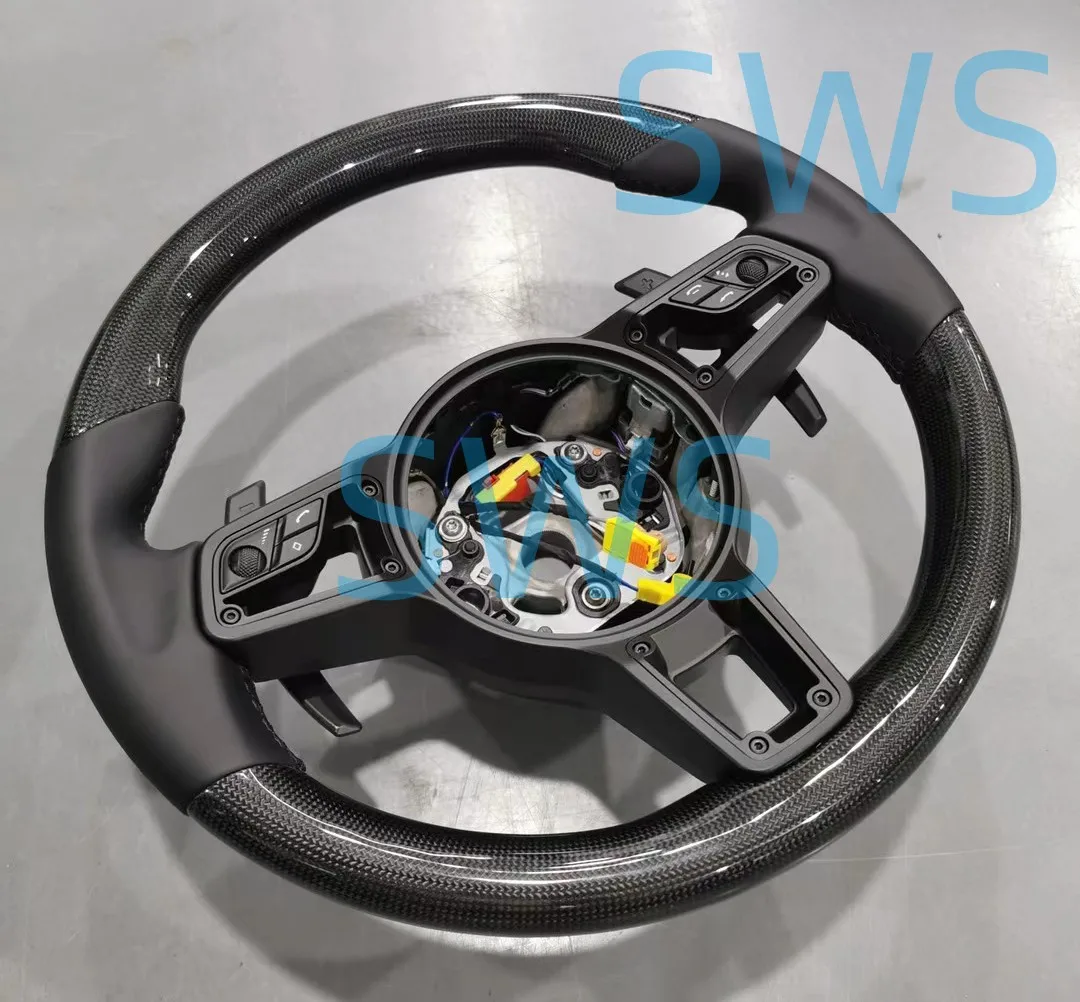 The Porsche high profile steering wheel with rivets is suitable for upgrading and refitting all Porsche models from 2007 to 20.