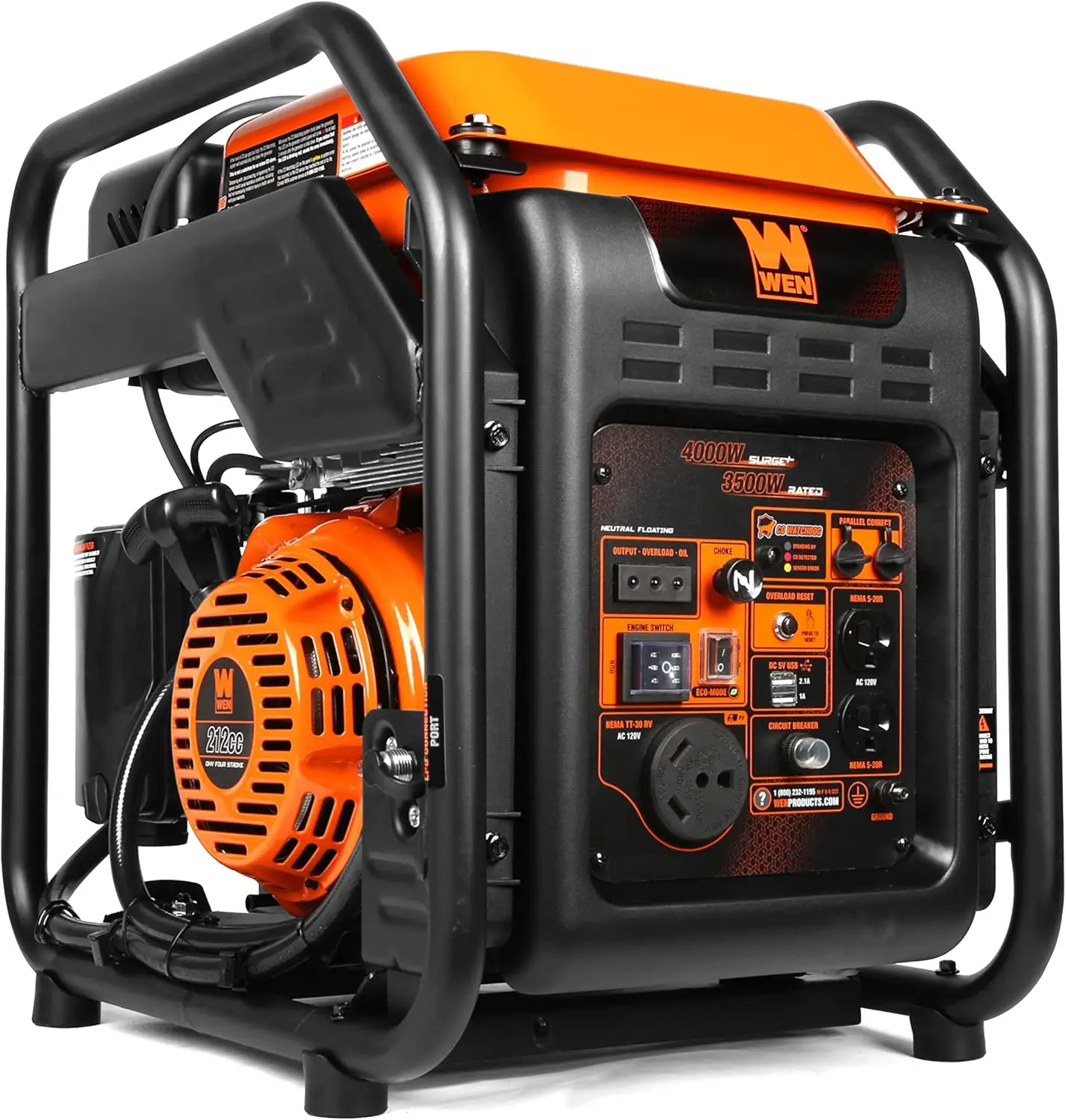 DF402iX RV-Ready 4000-Watt Dual Fuel Open Frame Inverter Generator with CO Shutdown Sensor