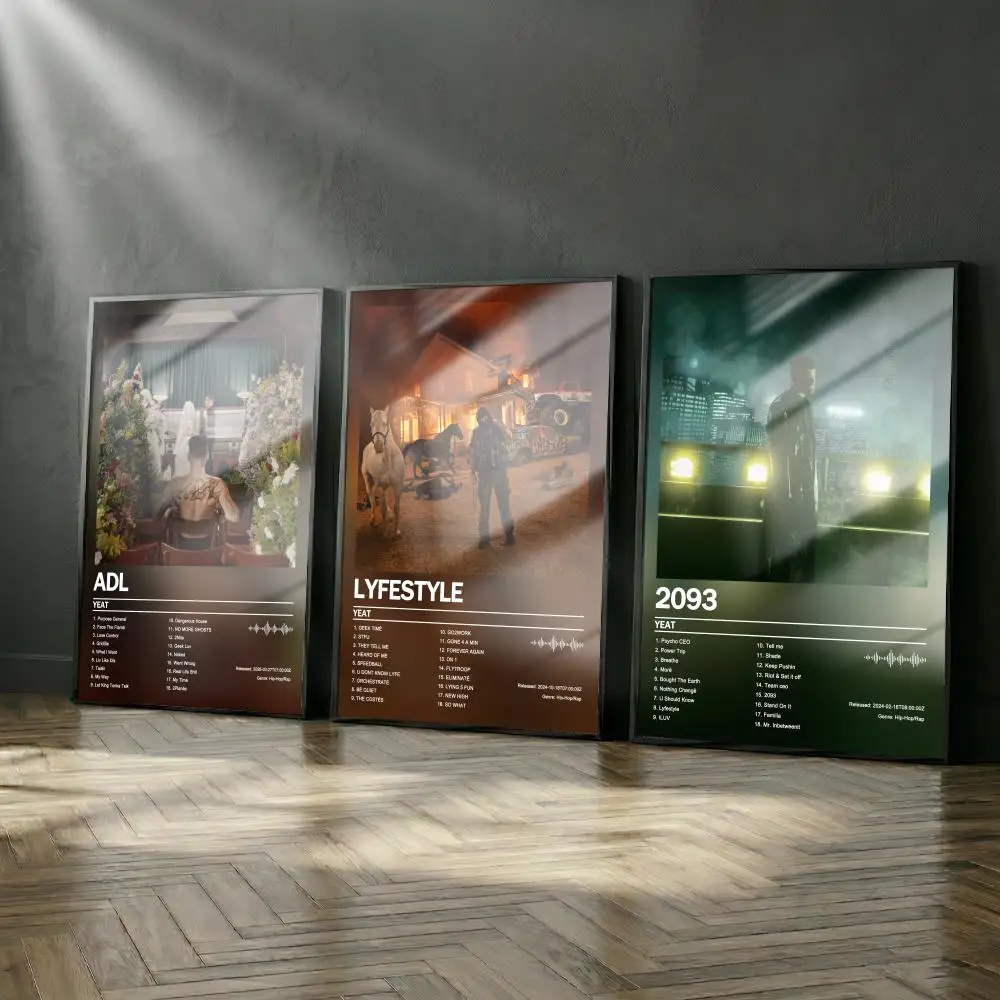 Yeat ADL Poster-Album-Set, modernes Cover, Wandkunst für Zimmer, Leinwandgemälde, Kunstdruck, Heimwanddekoration, Bild, Geschenk