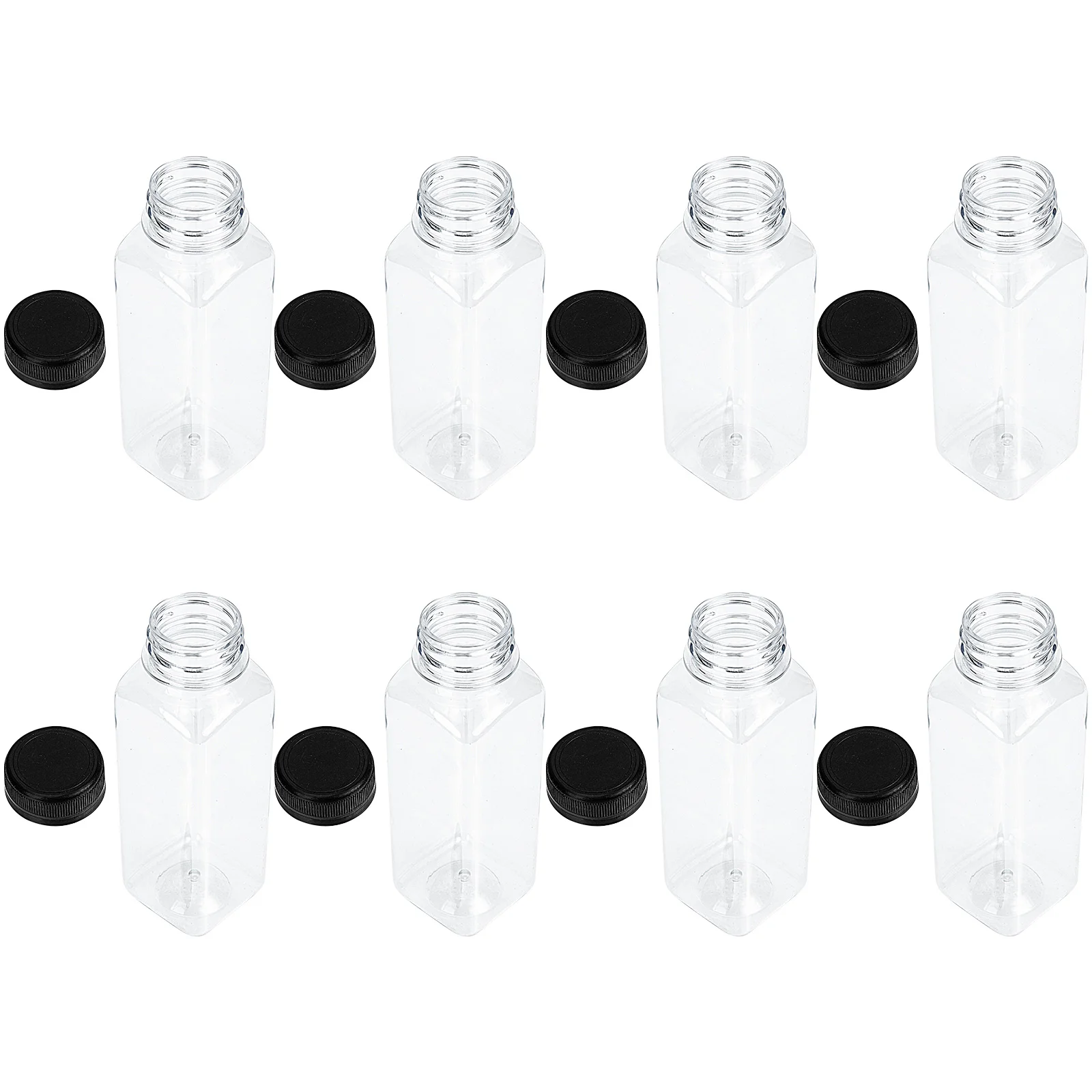Drink Bottle Water Beverage Homemade Juice Bottles Clear Milk Plastic 300ML Drinking Empty Juices Pet