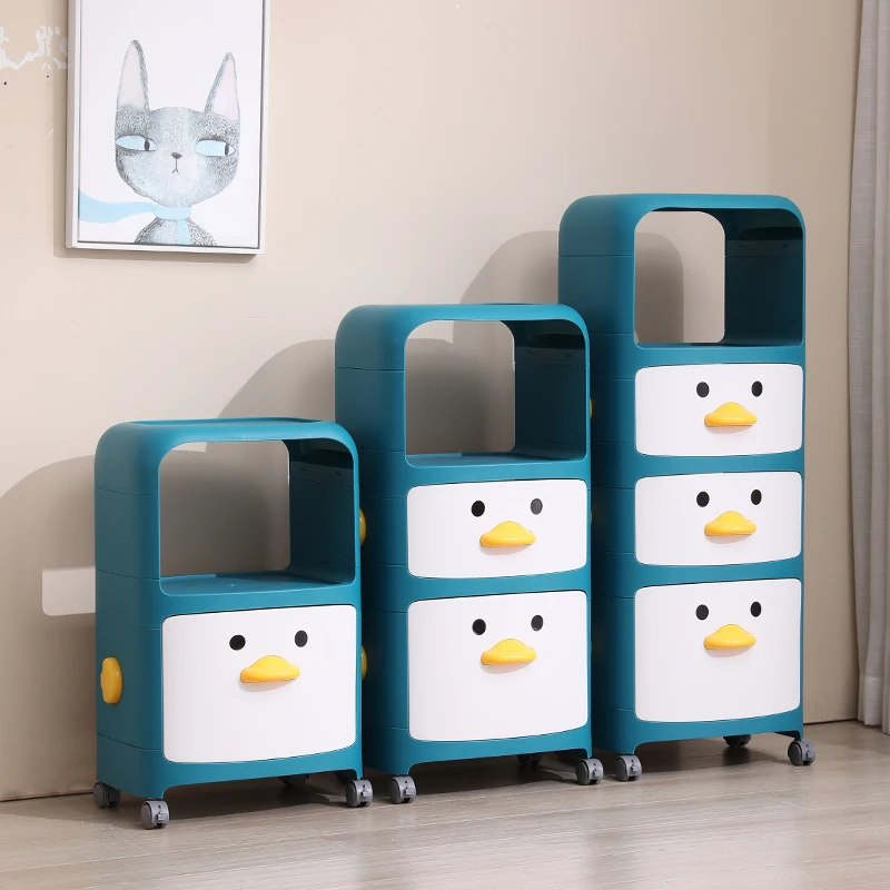 2021 The Most Popular Cute Style Multipurpose Plastic Drawer Box Children's Toy Storage Cabinet