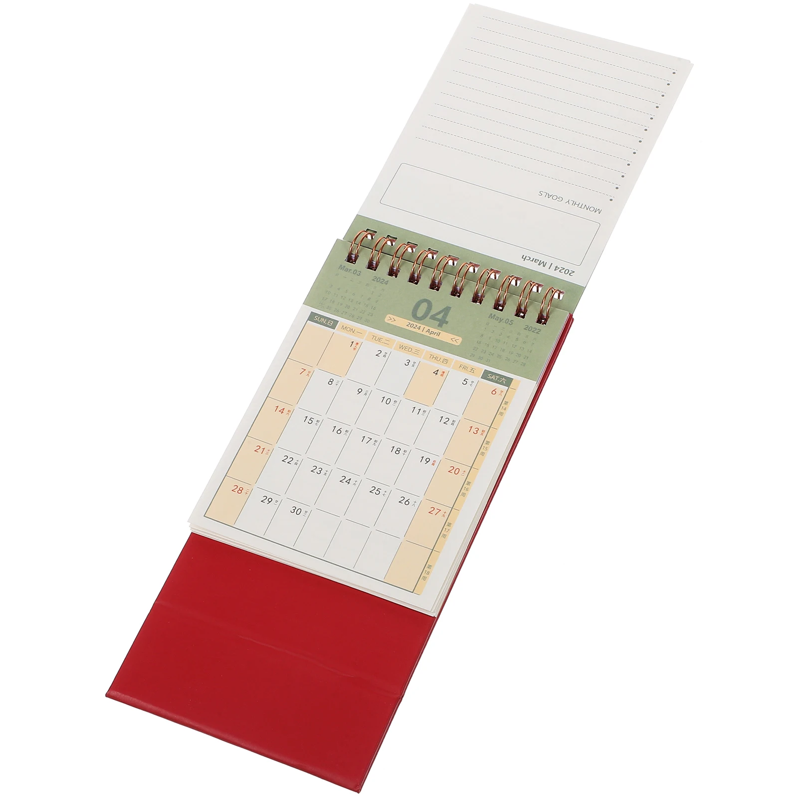 

2024 Desk Planner Monthly Desktop Calendar Stand Table Organizer Schedule Planner Home Office Accessory Portable Week Calendar