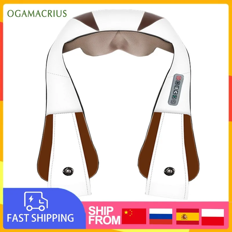 

Ogamacrius Manget Newest Massage Shawls Neck Shoulder Electric Healthy Kneaking Full Body Shiatsu Massager