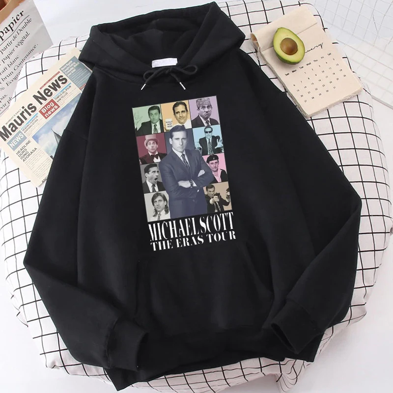 

2025 Michael Scott The Eras Tour Men's and Women's Office Hoodies Funny T-Shirts Short Sleeve Round Neck Hoodies Clothing
