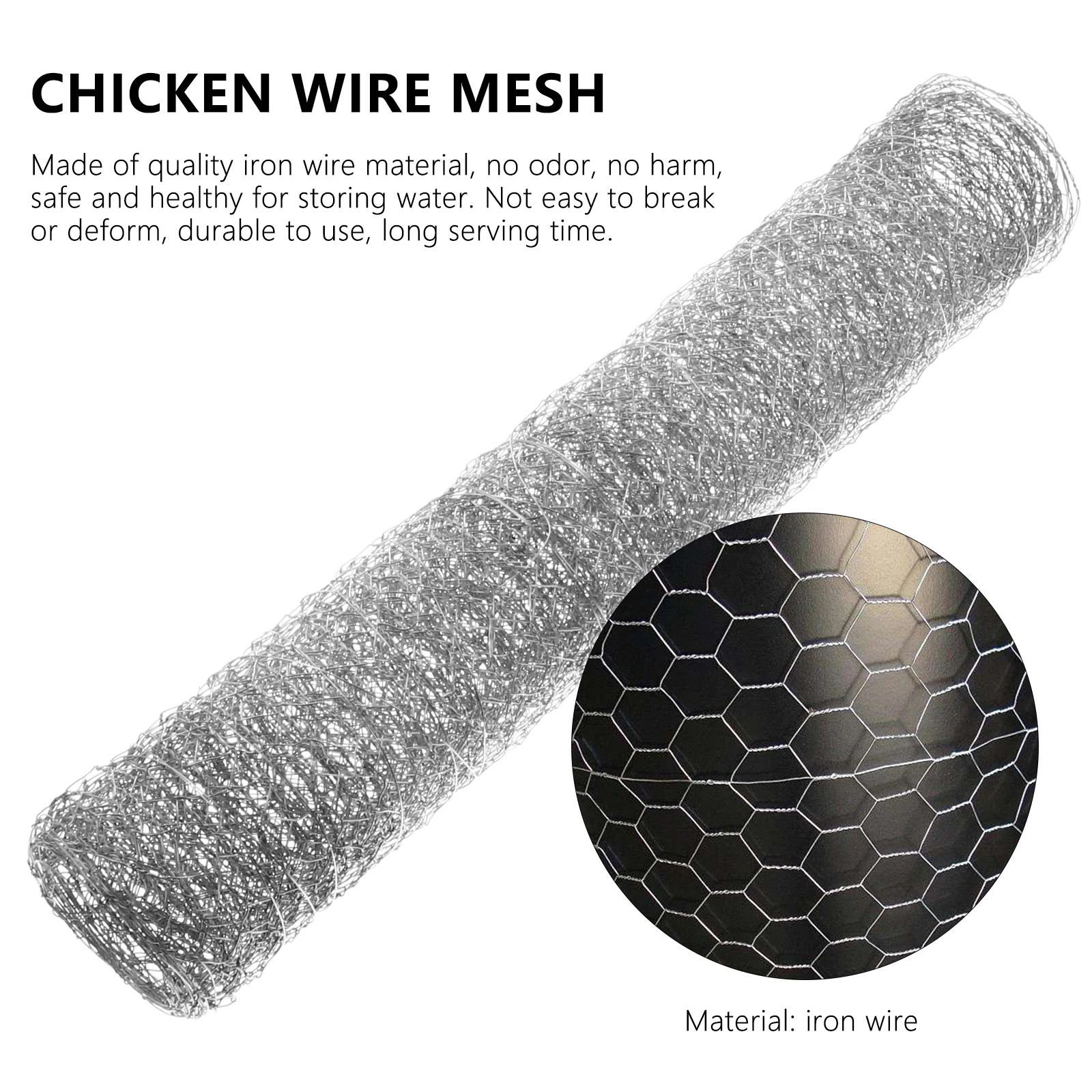 

Hexagonal Chicken Net 3Mx35CM Sturdy Duck Wire Mesh Poultry Breeding Fence Mesh Livestock DIY Crafts Garden Supplies