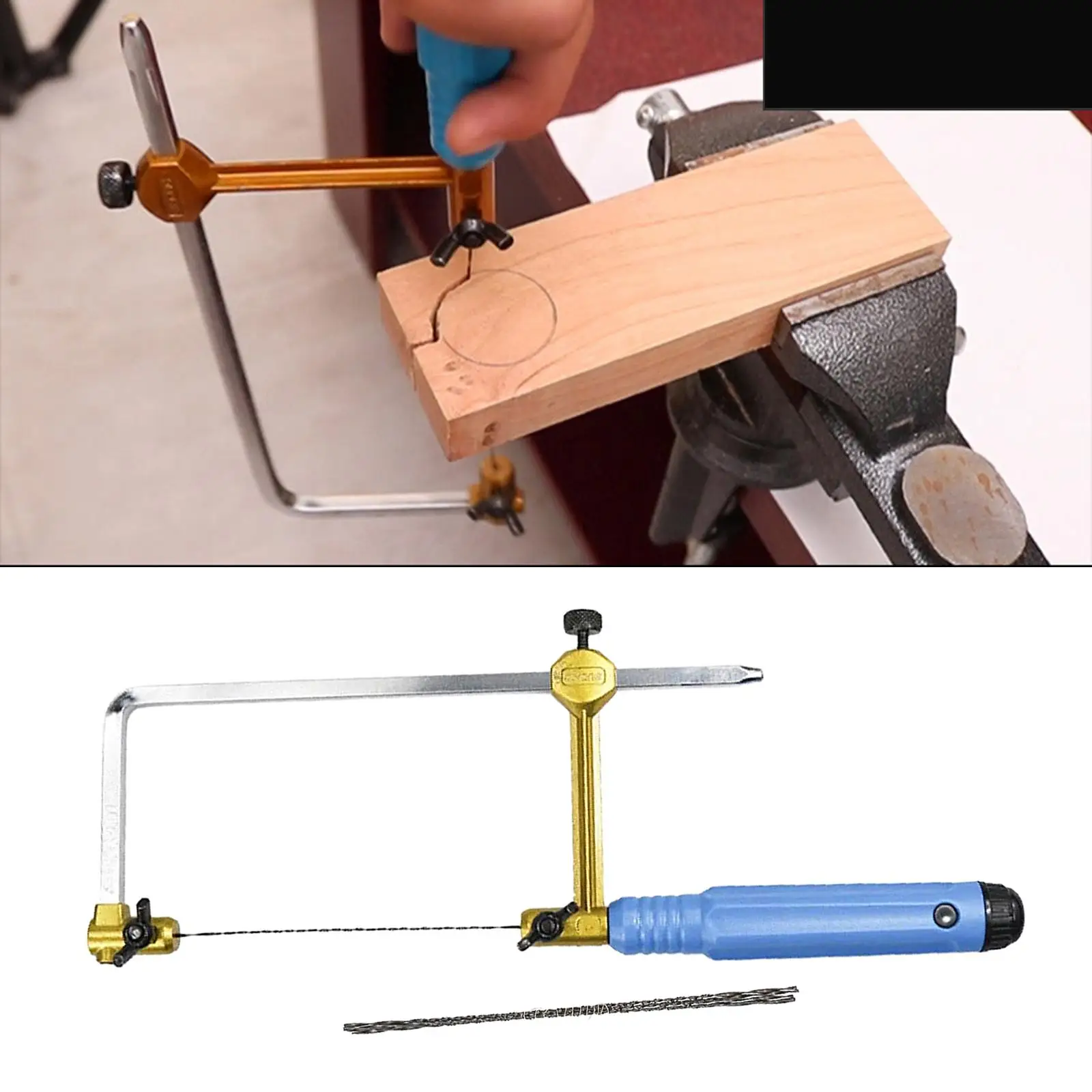

Hand Jewelers Saw Frame and 8 Replacement Set with Tension Screw