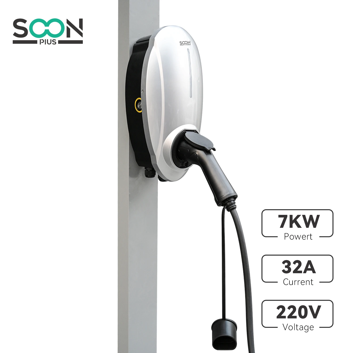 Wallbox caricabatterie bidirezionale J1772 3 fasi 7kw home ev stazione di ricarica pila di ricarica per veicoli elettrici V2G ev ricarica rapida wal