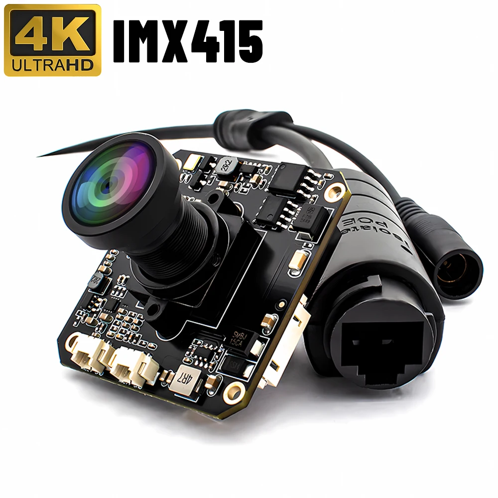 

WGWK 4K IMX415 IP Camera Module Board 8.0Megapixel 30FPS Low illuminance Onvif H.265 RTSP P2P Openipc Videolink Security Webcam
