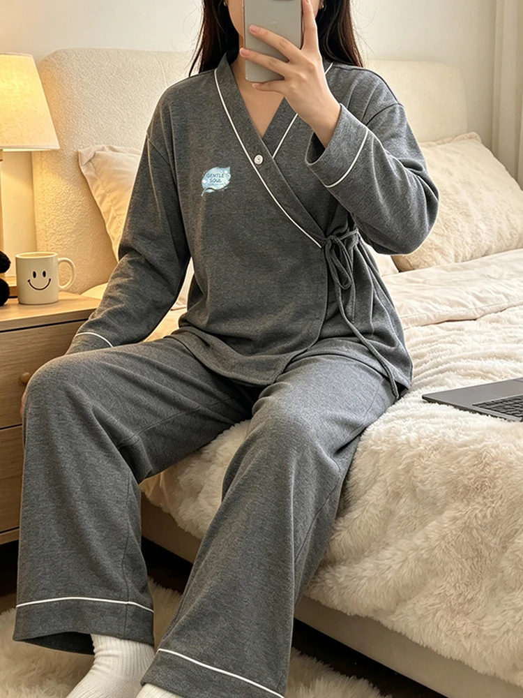 adjustable-long-sleeve-maternity-sleepwear-women's-home-clothes-set-moon-clothes-breastfeeding-winter-soft-polyester-cotton-b