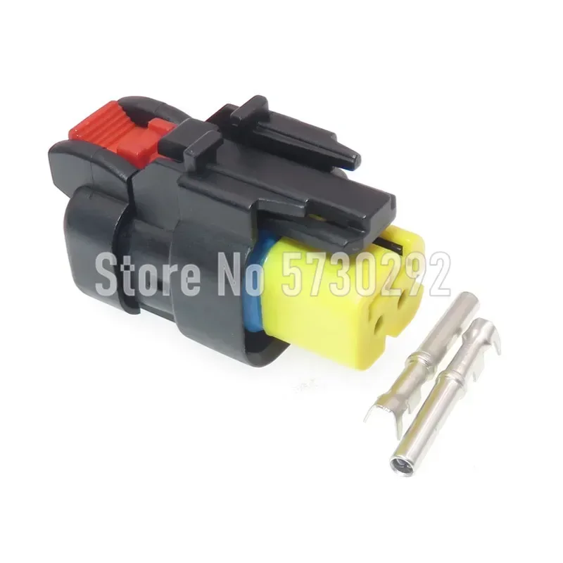 2P 776427-3 Yellow Auto C6.4 Engine Timing Sensor Wiring Harnesse Connector For CAT320D
