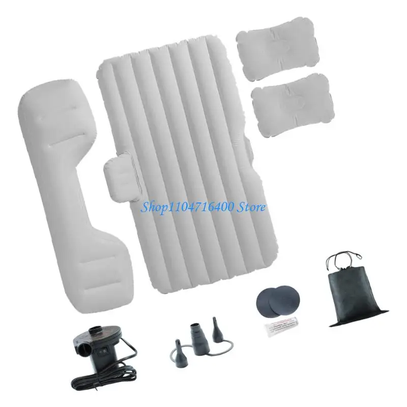 

y1gd Child Safe Car Air Bed T Structure Stabilizer Base Ergonomic Waves Design Leakproof Backseat Travel Sleeping Mat for Auto