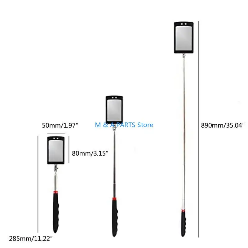 مرآة التفتيش القابلة للتمديد U1JF لأداة فحص المصباح LED LED للسيارات #6