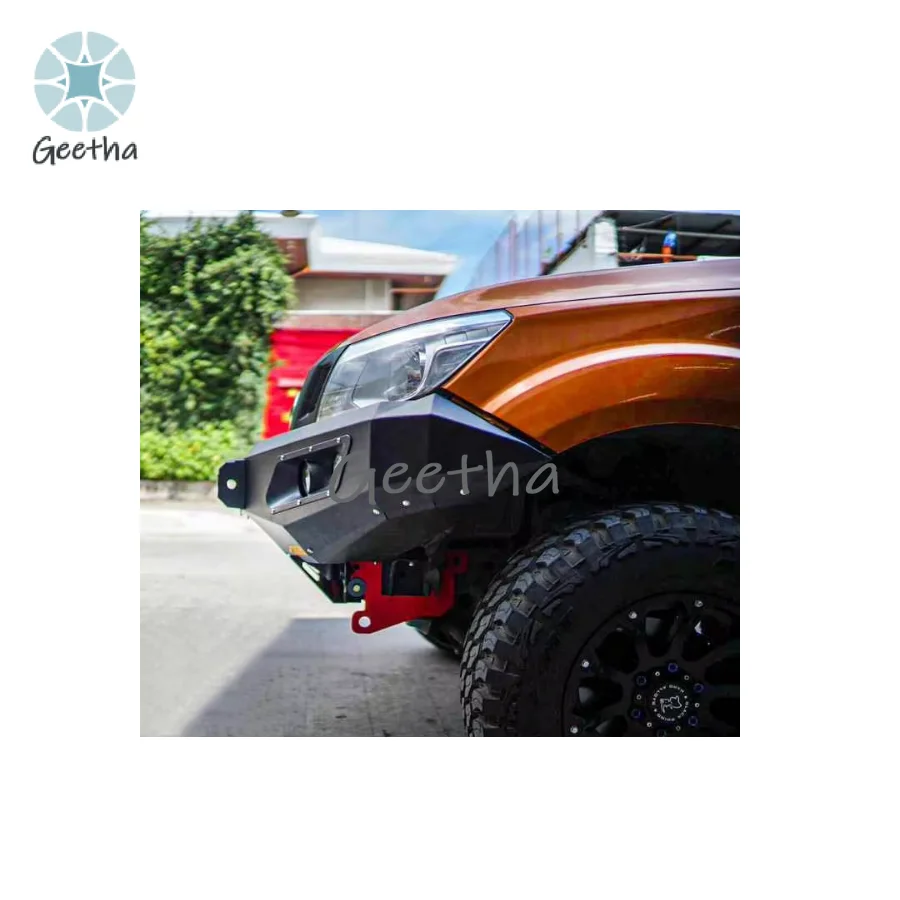

H Navara NP300 Steel Front Bumper for Nissan Navara NP300 2015-2022 Black Z33 350z Fairlady Z V3 Front Bumper with LED and Hooks