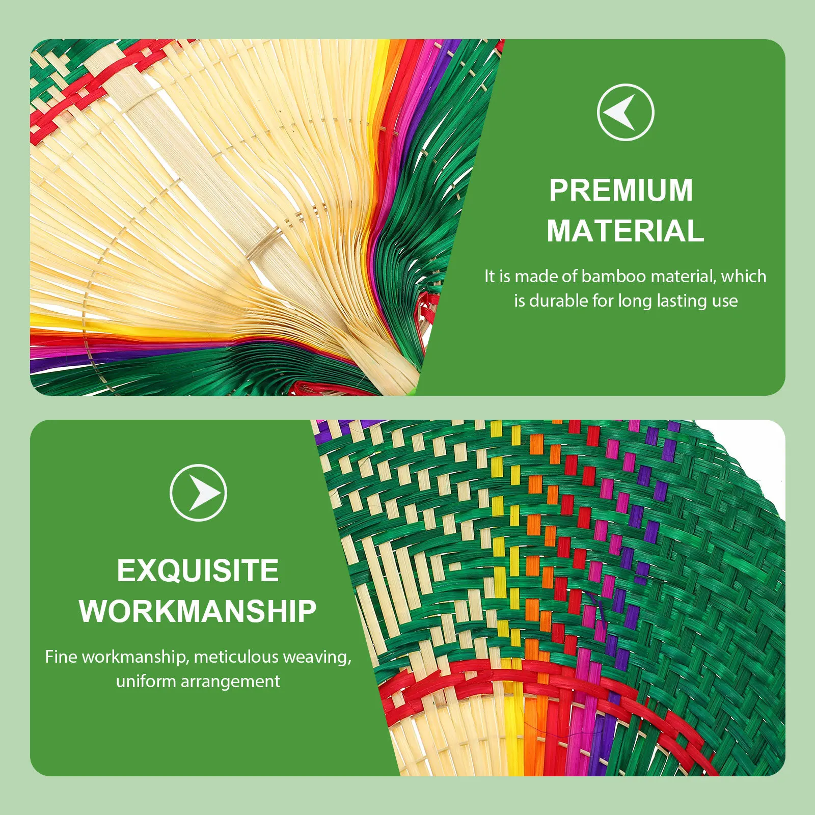 

Handwoven Bamboo Peach Shape Fan Summer Cooling Hand Fan Decorative Outdoor Fans Home Office Dancing Props