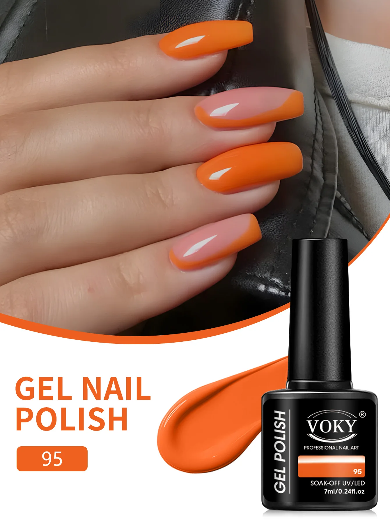 ชุดทำเล็บเจล VOKY 3 ชิ้น, ใช้กับหลอด UV/LED, เหมาะสำหรับร้านทำเล็บที่บ้านหรือทำเองสำหรับผู้หญิง