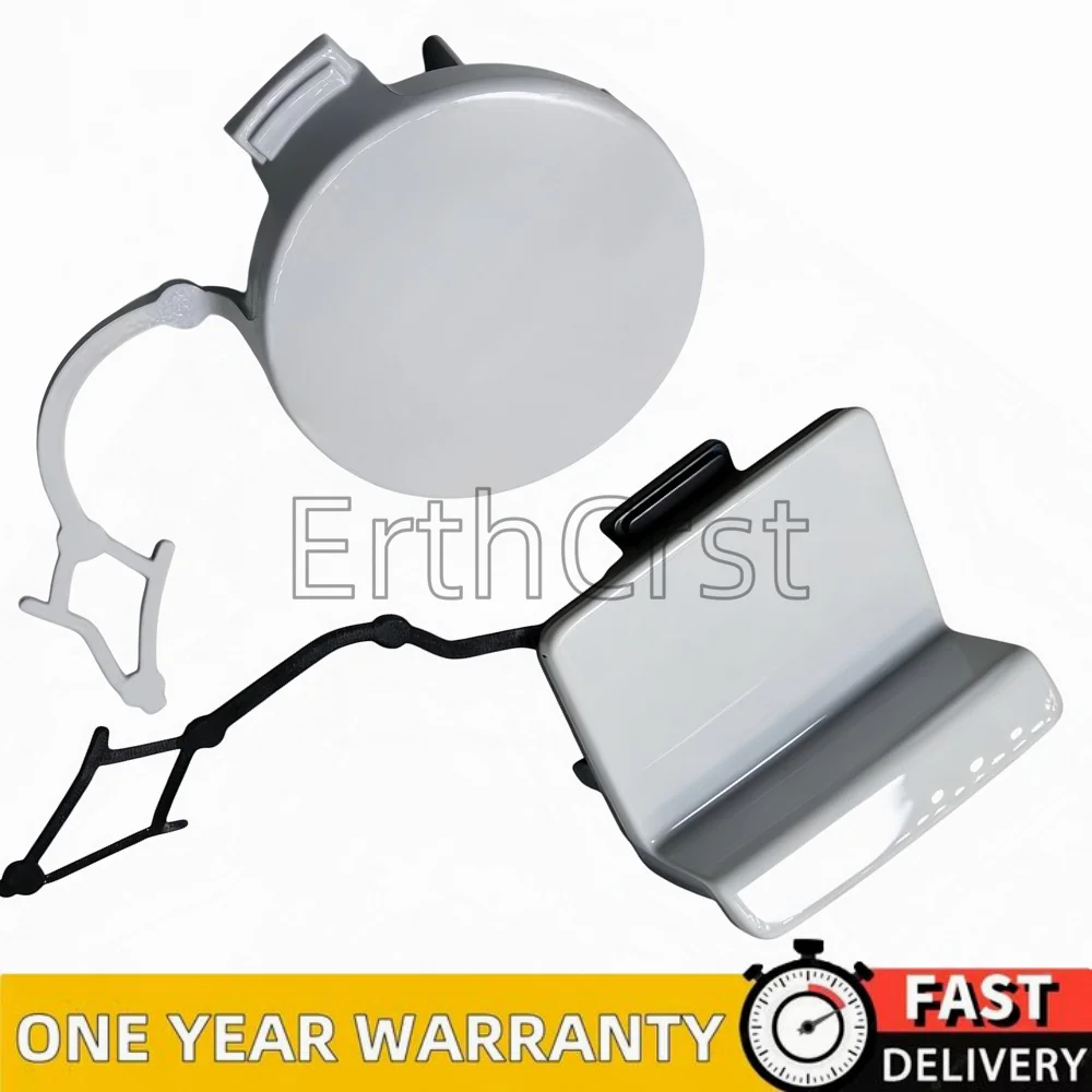 

For Golf 7.5 MK7.5 Front Rear bumper trim cover Towing hook cover Trailer cover white