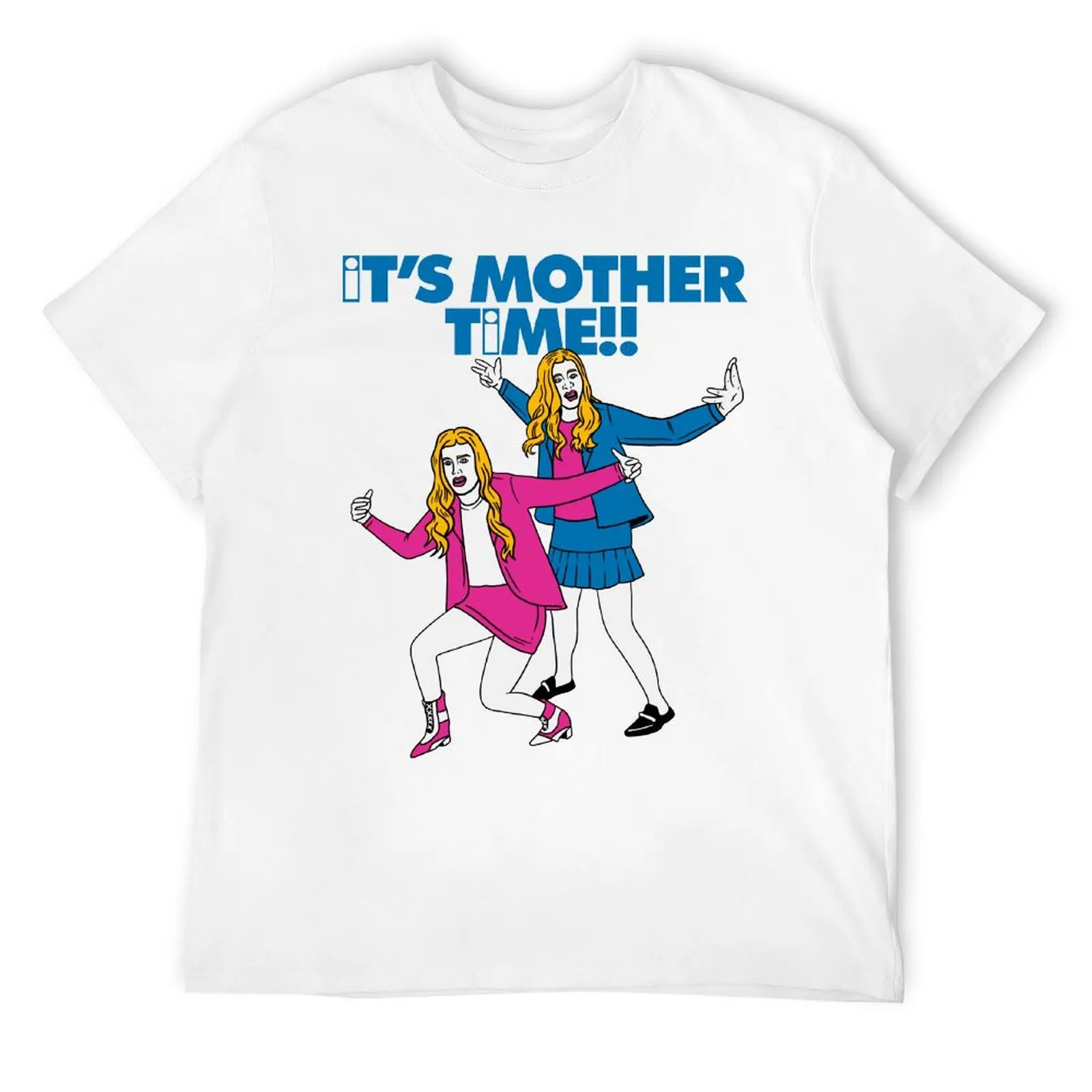 Mother's Day IT S MOTHER TIME Men's Ringer AR Fresh T-shirt Sports T-shirts Funny Graphic Funny Novelty Home USA Size