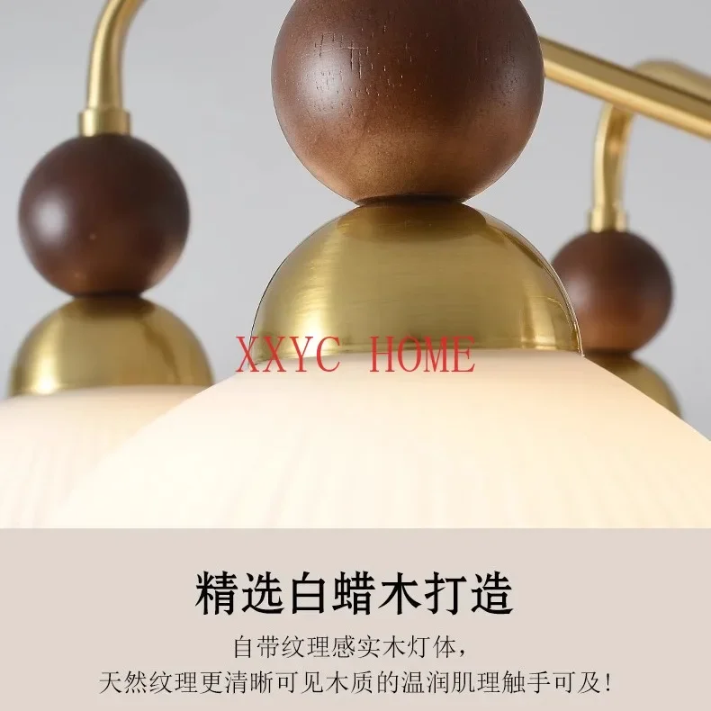 Основная Люстра для гостиной во французском стиле, лампа в китайском стиле ретро для спальни, лампа с высоким сенсором в американском стиле, лампы для столовой из массива дерева