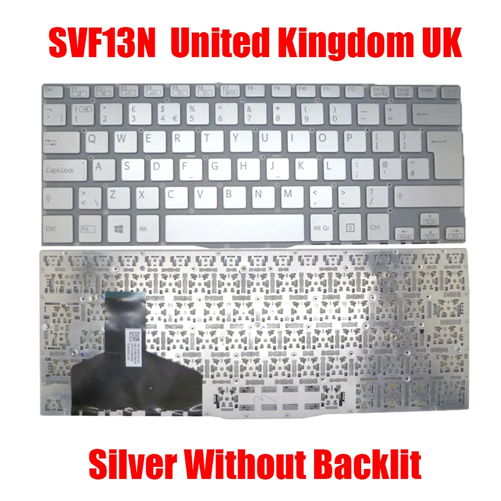 UK SW RU Laptop Keyboard For SONY For VAIO SVF13N 149267181GB 149267211CH 149266841RU 149267131RU United Kingdom Swiss Russia