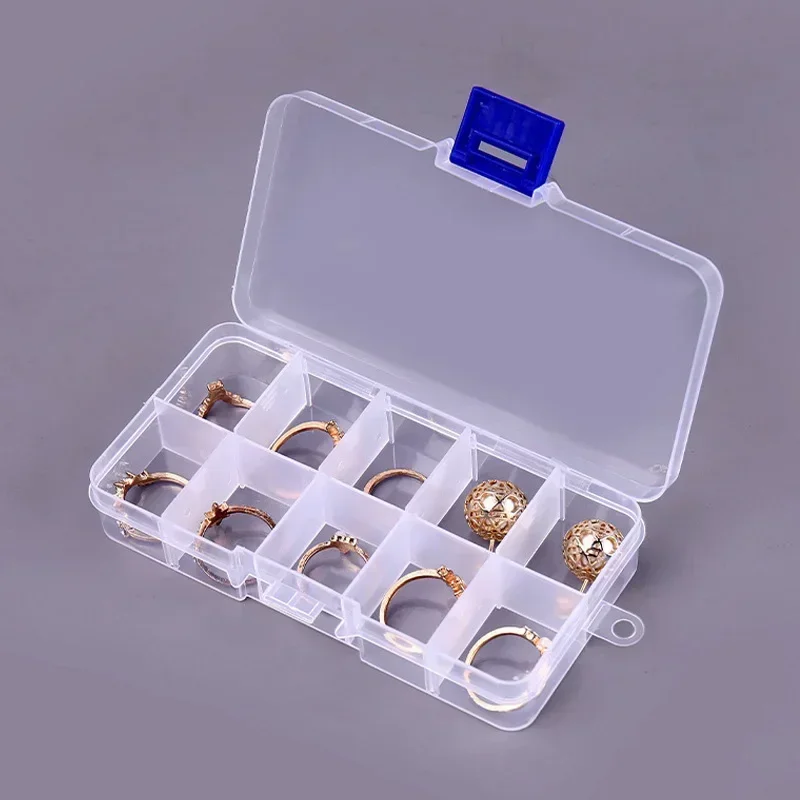 10 Grids Tool Storage Box Portable Electronic Components Screws Orginizer Boxes Removable Storage Parts Jewelry Tool Case
