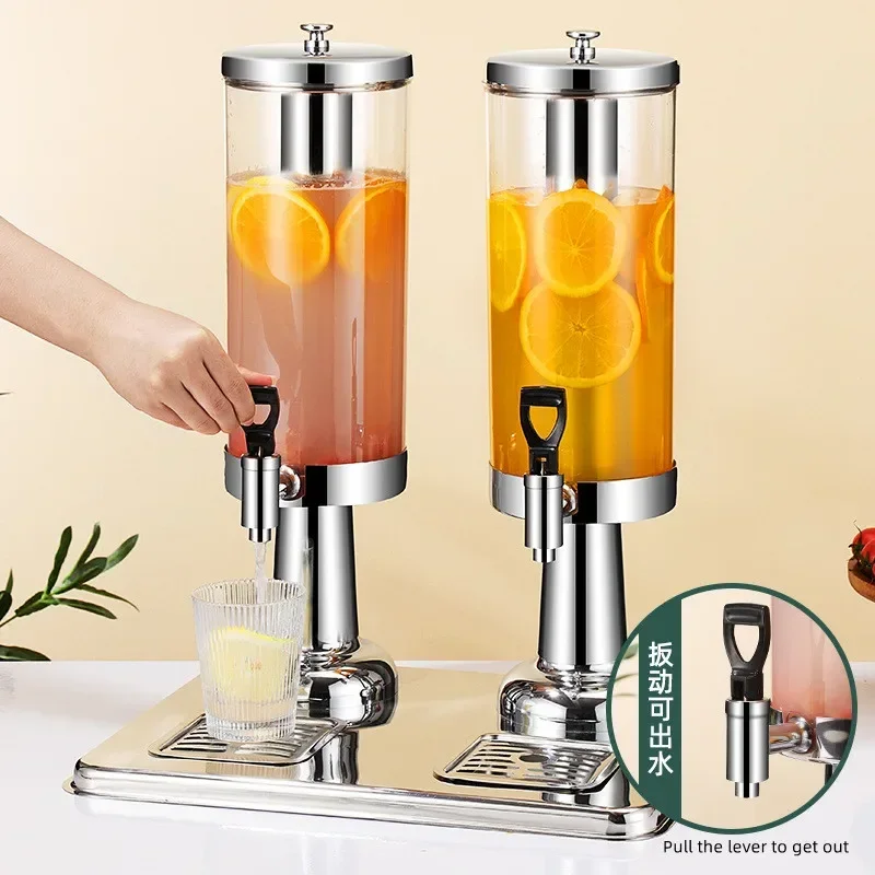 HOTEL STAINLESS STEEL FRUIT JUICE DING western food single-head double-head commercial fruit juice bucket beverage machine