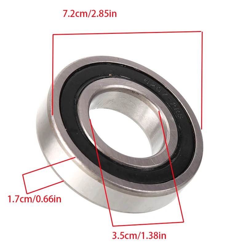 Venda quente de novos rolamentos rígidos de esferas 6207 (35mm) para aplicações de rodas dianteiras e traseiras de veículos elétricos