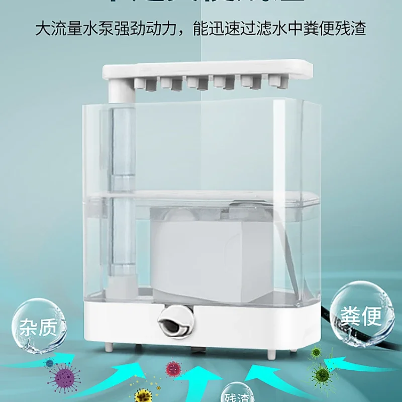 

Filter Fish Tank Low Water Level Circulation Three-in-One Filter Box Drip Pump Small Barrel Manure Suction Turtl