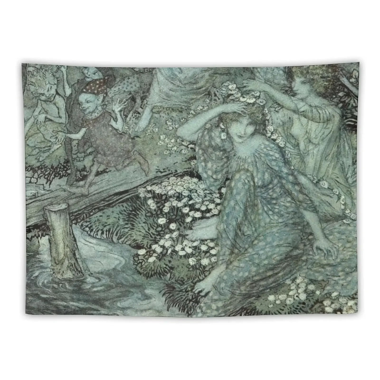 

Arthur Rackham- Wood Nymphs Tapestry On The Wall Carpet Wall Tapestry