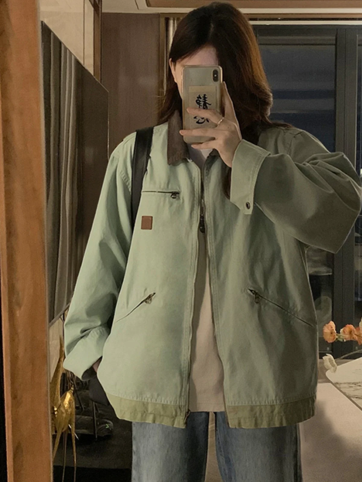 

Женская зимняя бейсбольная куртка-анорак темно-синего цвета, ветрозащитная, из флисового твила, водонепроницаемая, утолщенная, с завязками, в полоску, для походов, с надписью