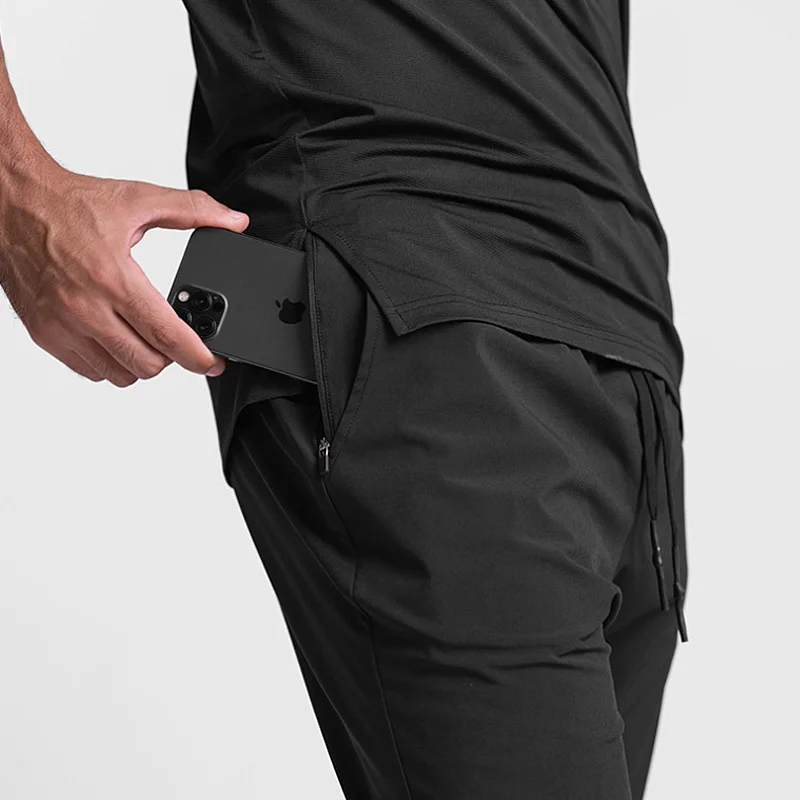 Gym Men\'s Quick-drying Joggers Pants Running Sweatpants Men Fitness Training Sport Casual Trousers Male Sportswear Bottoms
