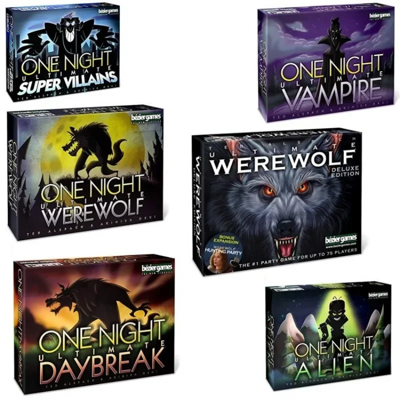 

Bezier Games | One Night Ultimate Werewolf | Board Game | Ages 8+ | 3-10 Players | 10 Minutes Playing Time