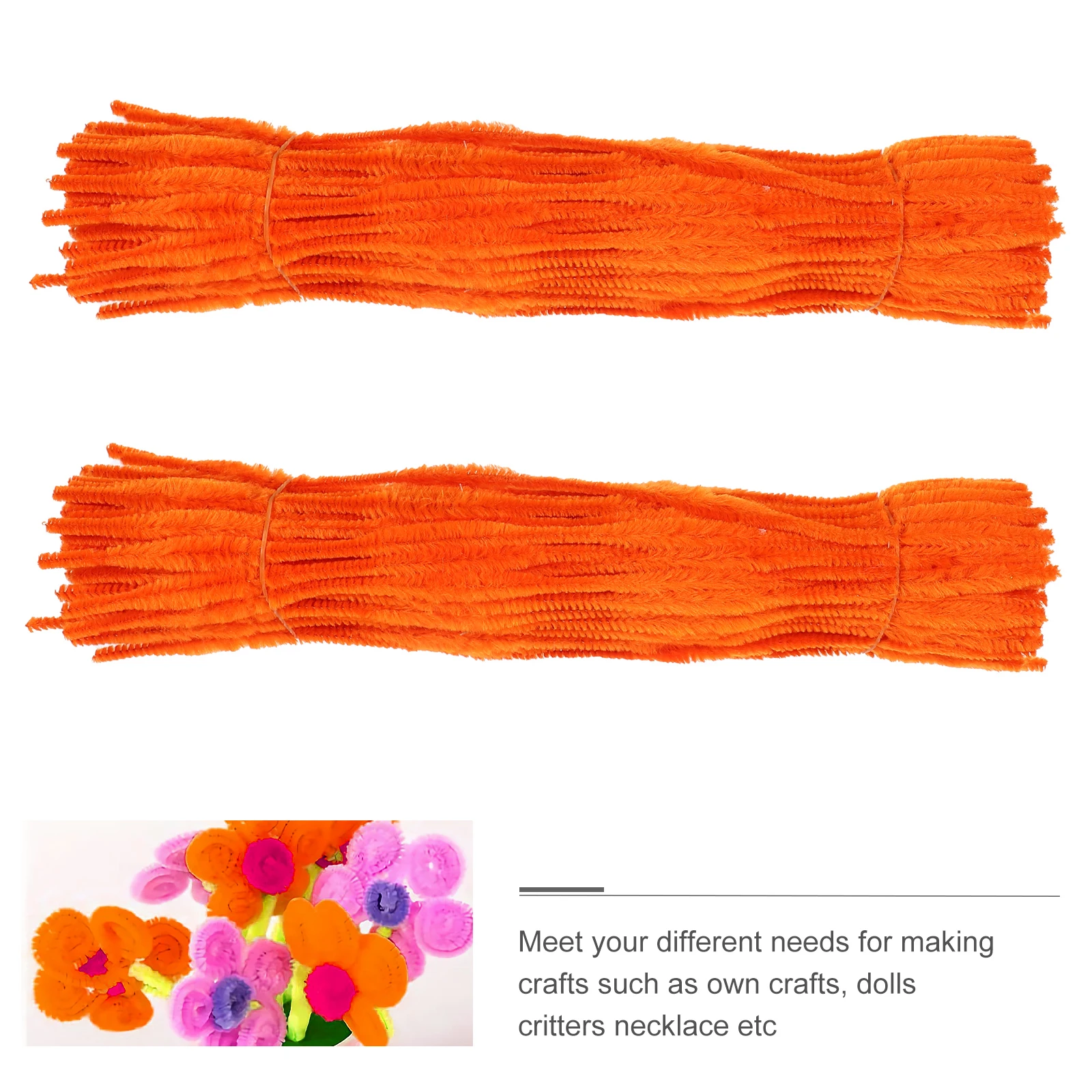 200pcs Twistable Sticks Polyester Iron Wire Craft Supplies Diy Making Strips Art Projects Kids Creativity