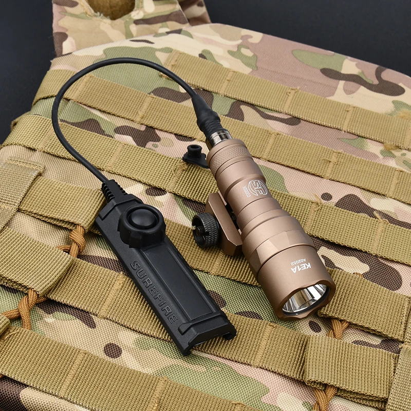 Tactical High Power Surefi M300 M300C mini Scout Light 510lm With Dual Function Pressure Switch Airsoft Rifle Hunting Flashlight