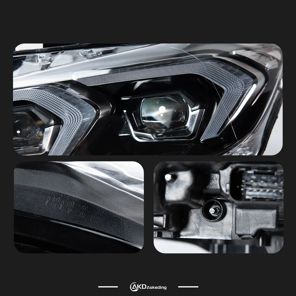 

AKD 2 PCS Head Lamp for BMW F30 2012-2019 Headlight 318i 320i 325i 328i 330i 335i Angel Eye Drl Automotive Accessories