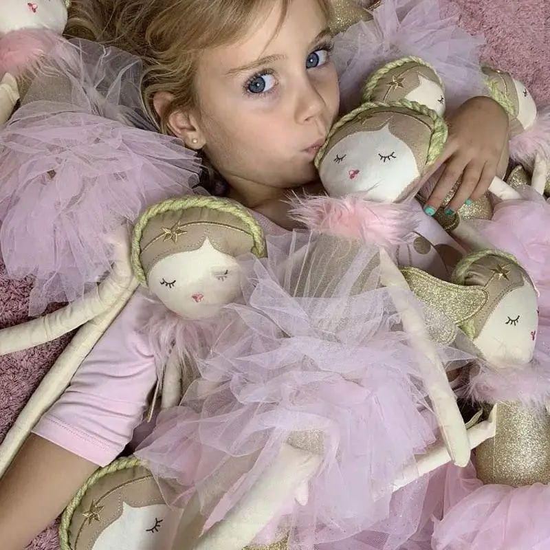 2025 Original nueva muñeca de tela para niños muñeca relajante PP juguete de malla de algodón regalo para niña princesa regalo de cumpleaños