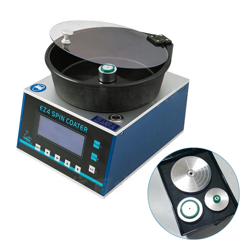 EZ4 Lab Spin Coater Glue Spin Coating Machine Spin Processor+ 3pcs Vacuum Chucks