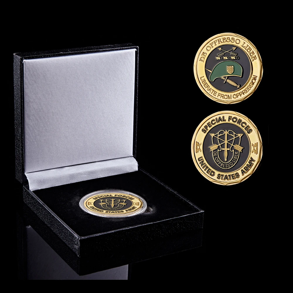 

USA Army Special Forces Green Berets De Oppresso Liber Liberate From Oppression Challenge Collectible Coins