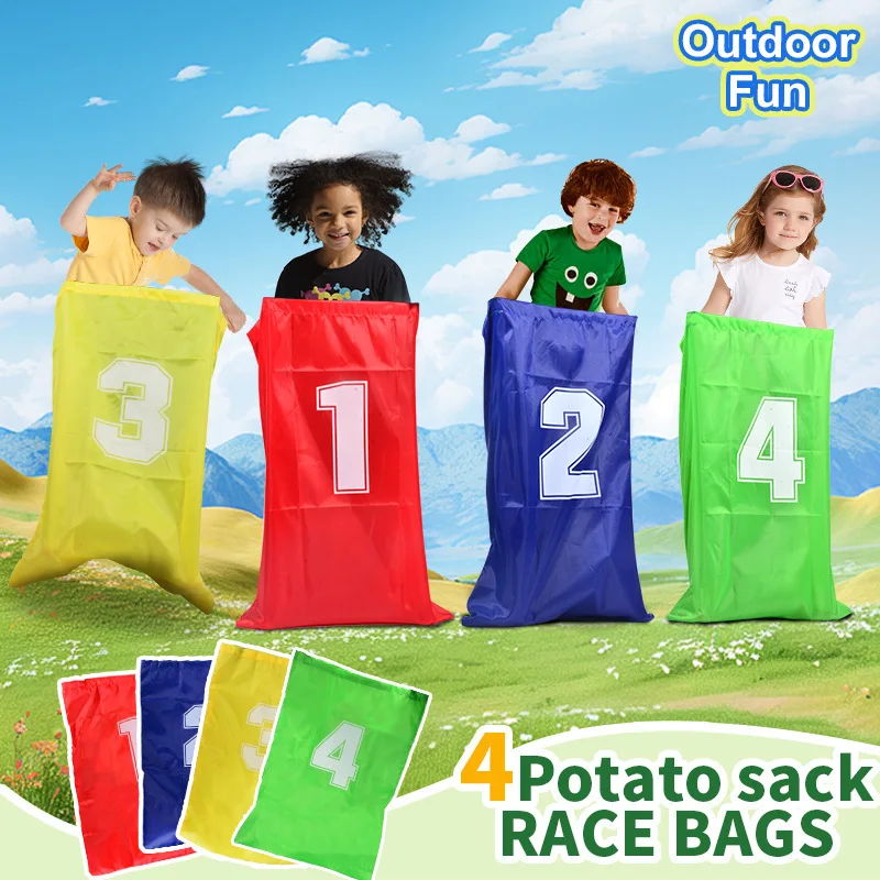 4PCS Outdoor Sport Requisiten Känguru Springen Tasche Sack Rennen Spiele eltern-kind-Interaktive Gefühl Ausbildung Kinder Vorschule Spielzeug geschenke