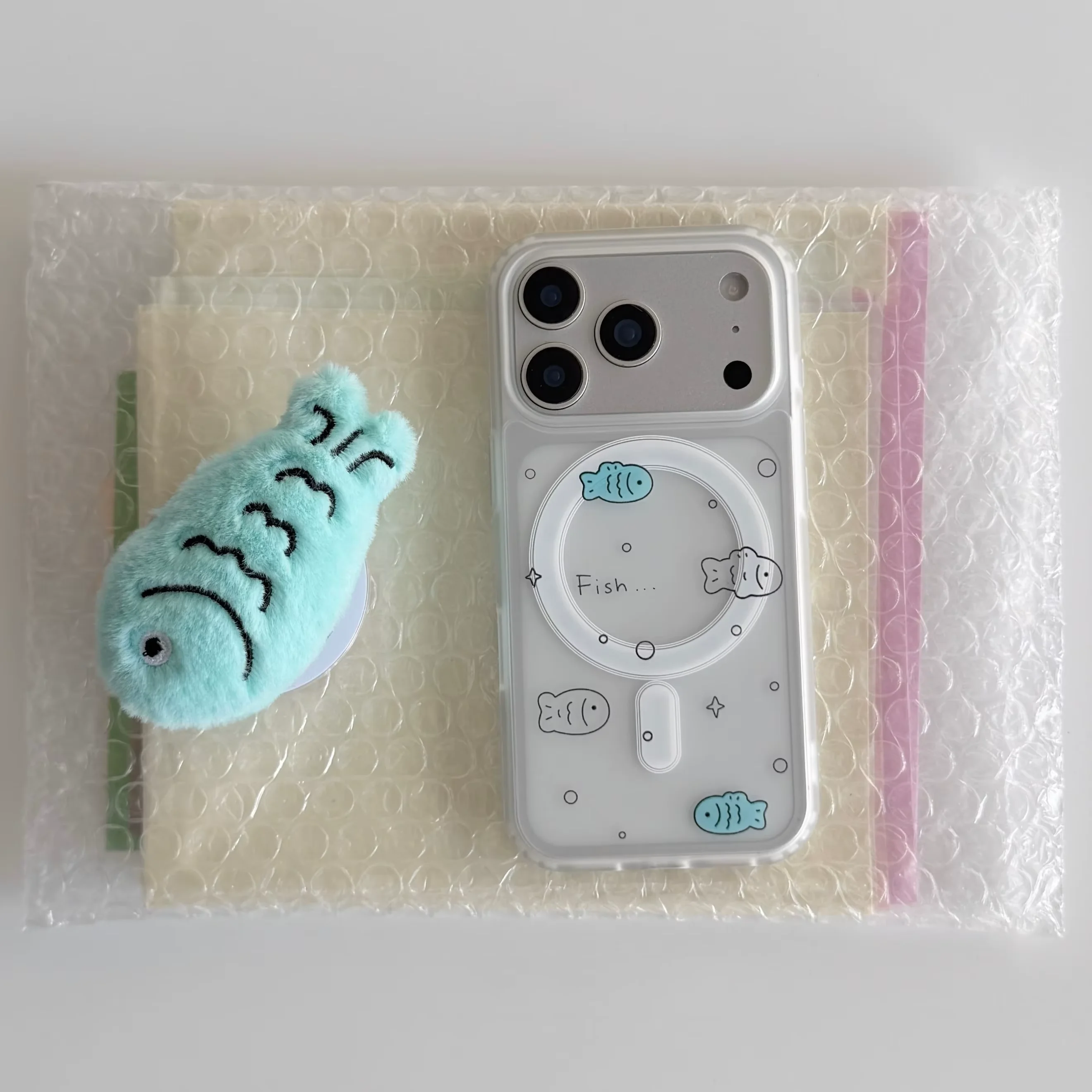 Cute Blue Fish Cartoon Kawaii For Magsafe Magnetic Phone Case For iPhone 18 ULTRA 17 AIR 16 15 14 13 12 11 PRO MAX PLUS Cover - view 2