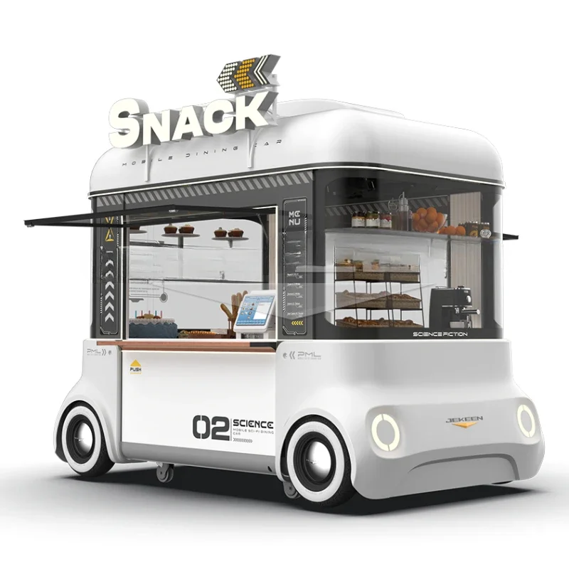 Jekeen Truck Mobile Food Truck Cart Full Equipment Restaurant Food Truck FabricacionTrailer with Full Kitchen For Sale