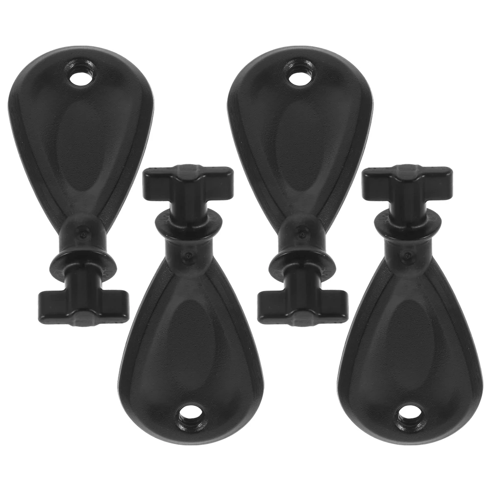 

4pcs Tissue Box Lock for Paper Towel Dispenser Dedicated Black Abs Commercial Toilet Holder Plastic Set
