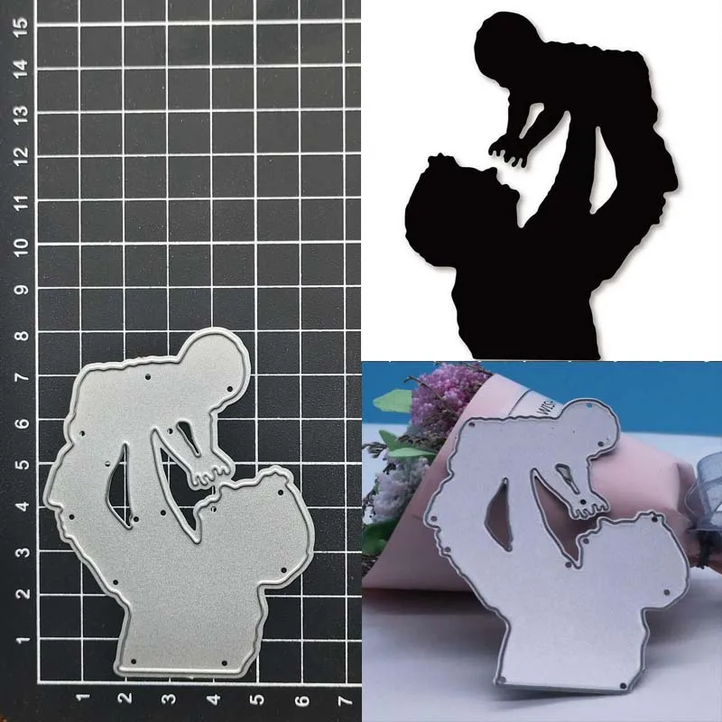 

metal cutting dies cut die mold Father and Son Frame decoration Scrapbook paper craft knife mould blade punch stencils dies